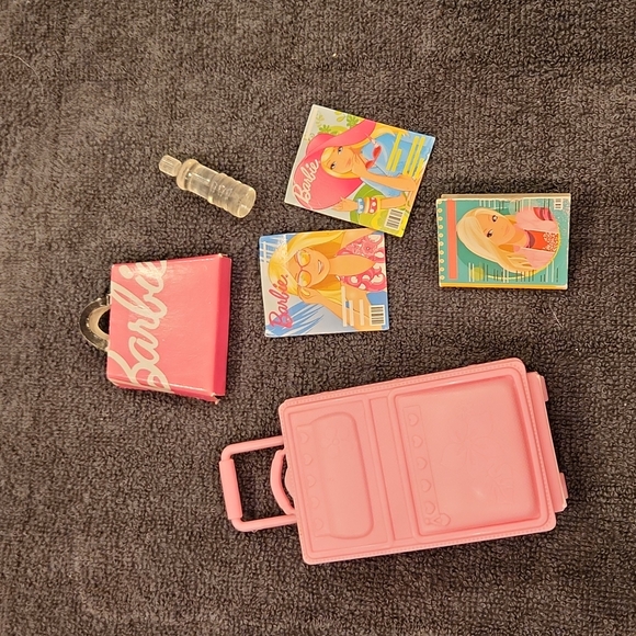 Barbie Toys Vintage Barbie Suitcase Travel Set Poshmark